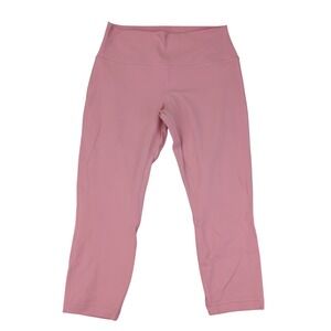Lululemon Align High Rise Crop 23 Pink Puff Square Tag Workout Legging 12 W6BWSS